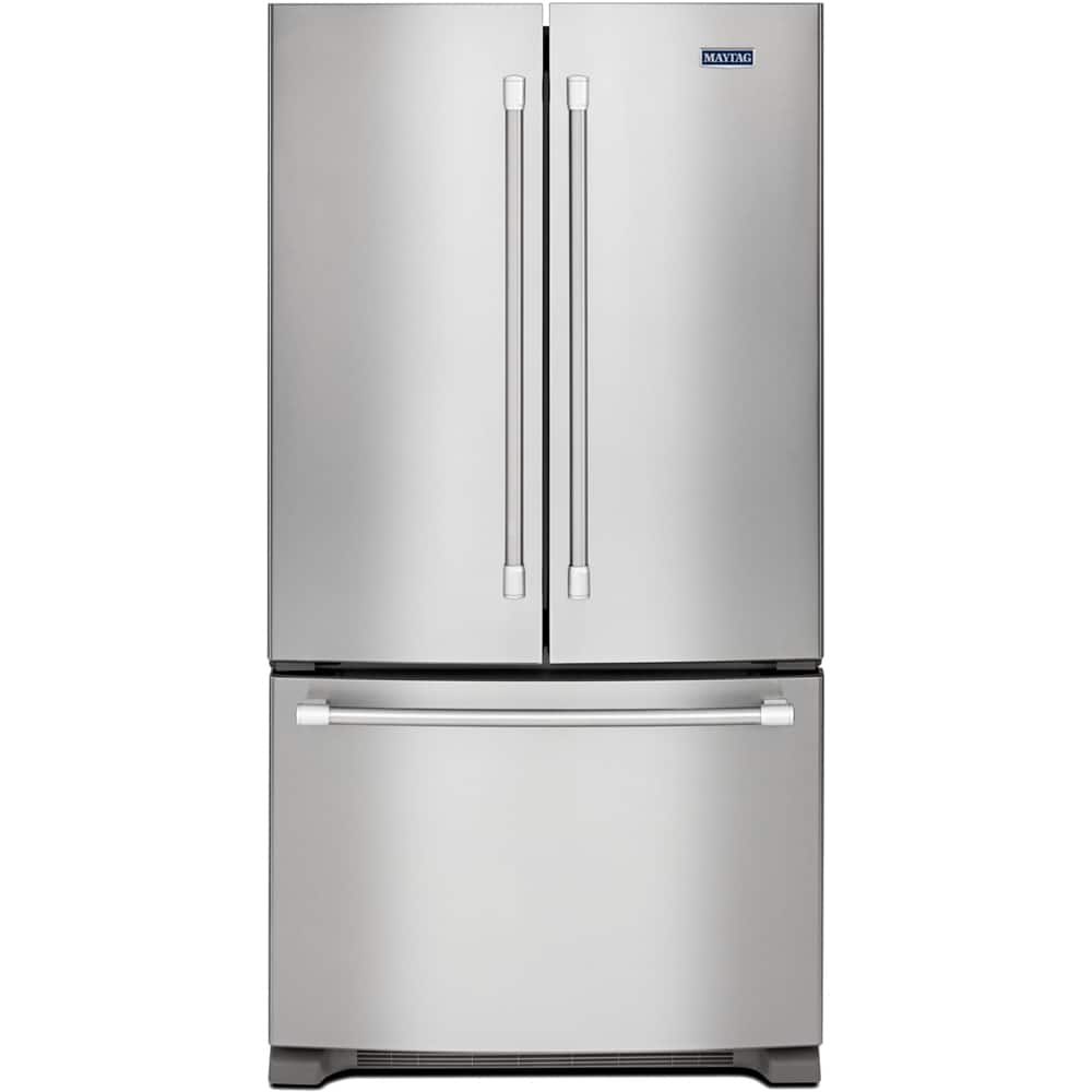 Best Buy: Maytag 25.2 Cu. Ft. French Door Refrigerator Stainless steel ...