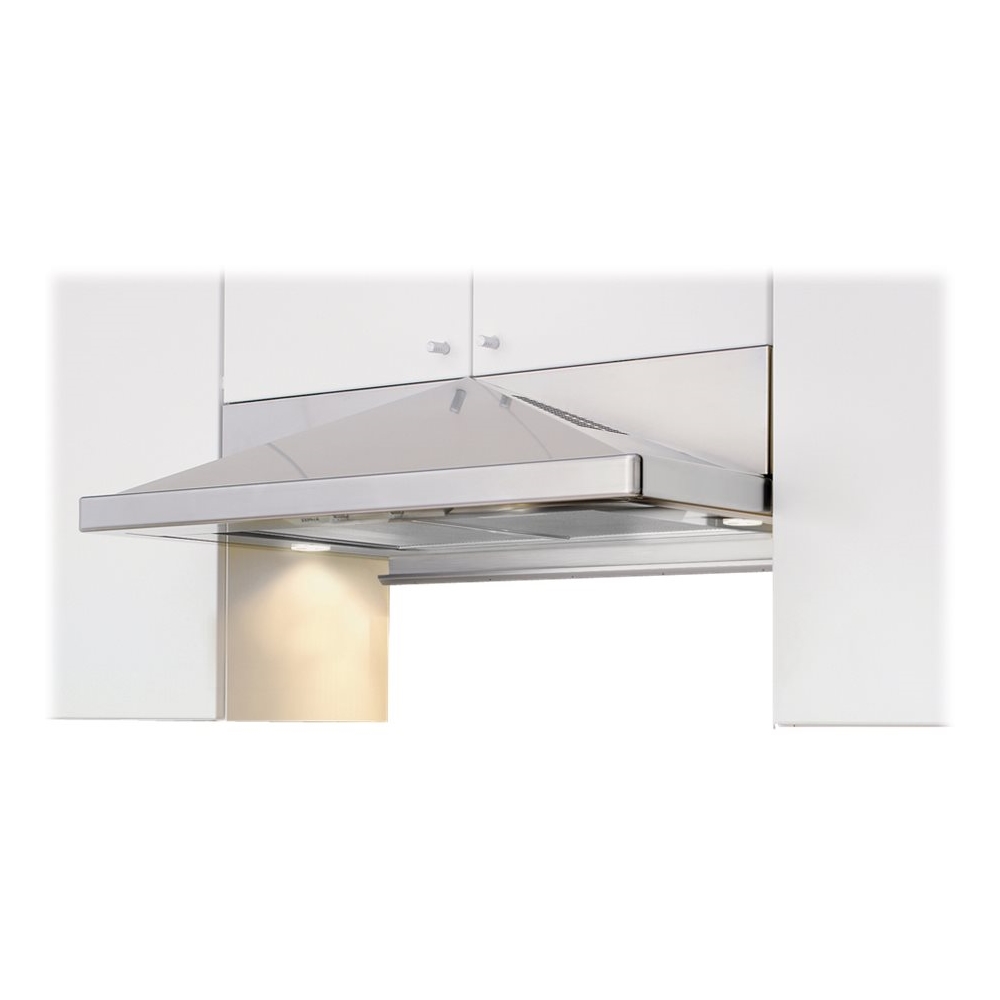 Angle View: Zephyr - Pyramid 30 in. 290 CFM Under Cabinet Range Hood with Halogen Lights in Stainless Steel - Stainless steel