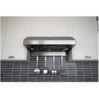 Zephyr - Essentials Power Gust Pro-Style 30" Convertible Range Hood - Stainless steel - Front_Zoom