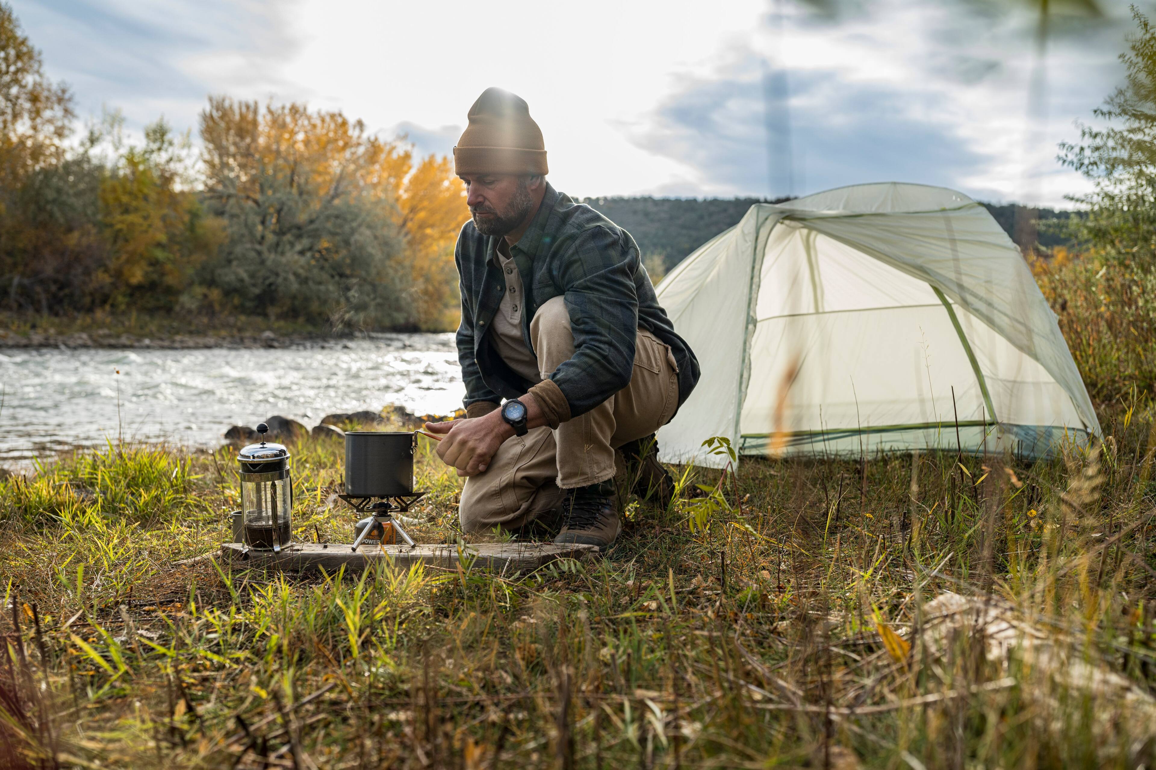 Alt View 9. Garmin - Instinct 3 AMOLED GPS Smartwatch 50 mm Fiber-reinforced Polymer - Black with black/bolt blue silicone band.