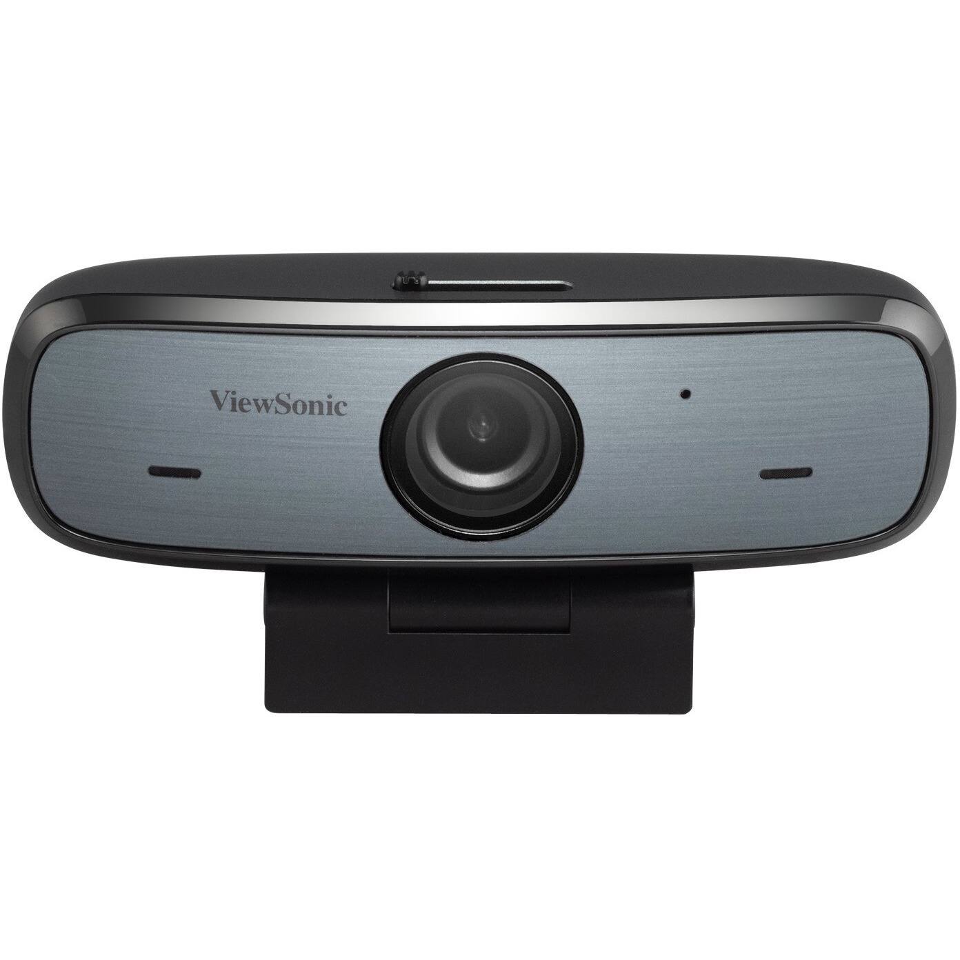 Alt View 3. ViewSonic - Viewsonic USB Video Conferencing Camera - 30 fps - Black, Silver - Micro USB - 1920 x 1080 Video - Microphone.