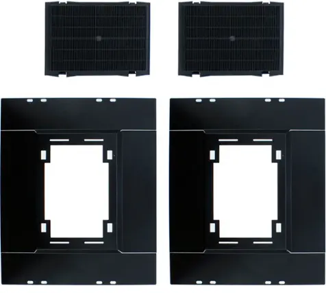 Front. Zephyr - Recirculating Kit for ZRM-E36DS Range Hood - Black.