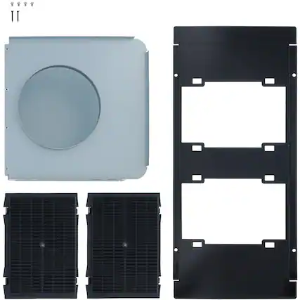 Front. Zephyr - Recirculating Kit for ZRV Range Hood - Black.