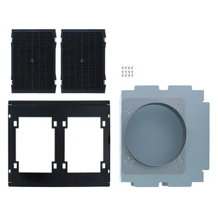 Front. Zephyr - Recirculating Kit for ZVN Range Hood - Black.
