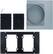 Front. Zephyr - Recirculating Kit for ZVO Range Hood - Black.