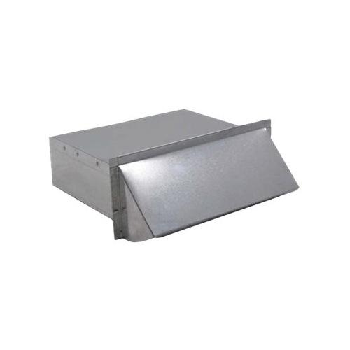 Left View: Zephyr - Duct 8 In. to 6 In. Round Reducer for Range Hood - Silver