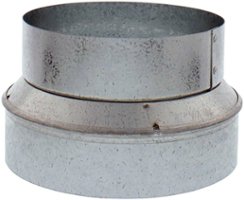 Zephyr - Duct 10 In. to 8 In. Round Reducer for Range Hood - Silver - Front_Zoom