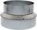 Front. Zephyr - Duct 8 In. to 6 In. Round Reducer for Range Hood - Silver.