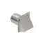 Left. Zephyr - Duct 10 In. Round Exhaust Cap with Damper & Bird Screen for Range Hood - Silver.