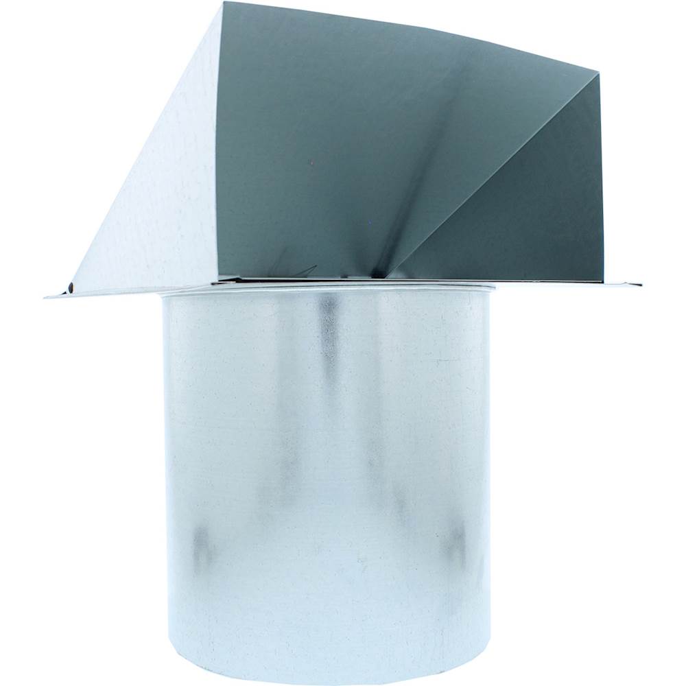 Angle View: Zephyr - Duct 8 In. Round Inlet Cap with Bird Screen for Range Hood - Silver