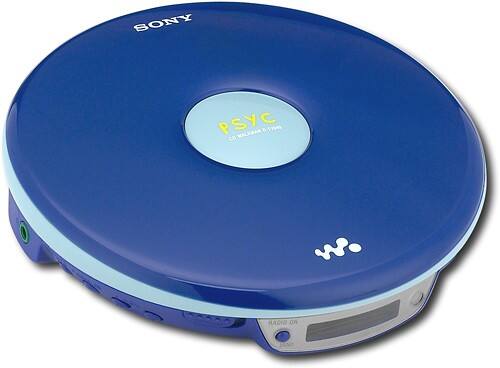 Angle Standard. Sony - Walkman CD Player with AM/FM Tuner - Blue.