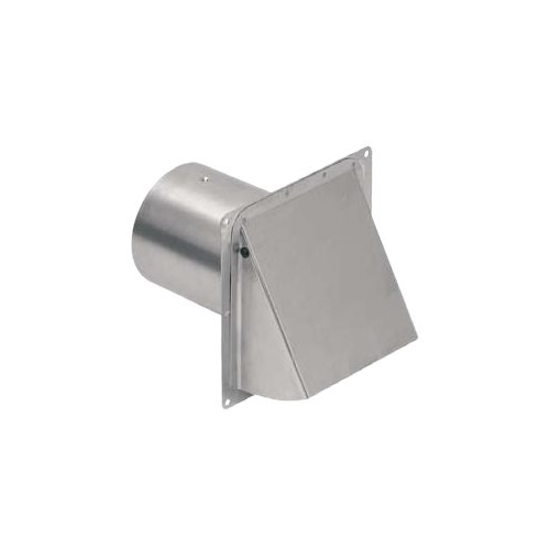 Left View: ZLINE - 36" Chimney Extension for 9 ft. to 10 ft Ceilings - Silver