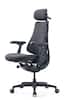 Front. LiberNovo - Omni Gen Dynamic Ergonomic Chair-Extended Seat 48cm - Graphite.