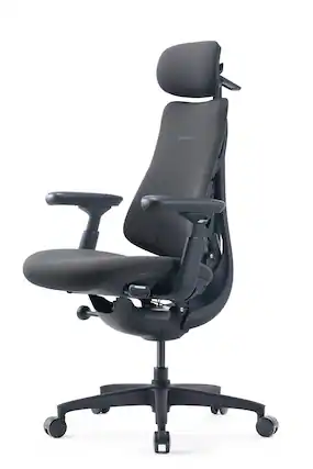 Front. LiberNovo - Omni Gen Dynamic Ergonomic Chair-Extended Seat 48cm - Graphite.