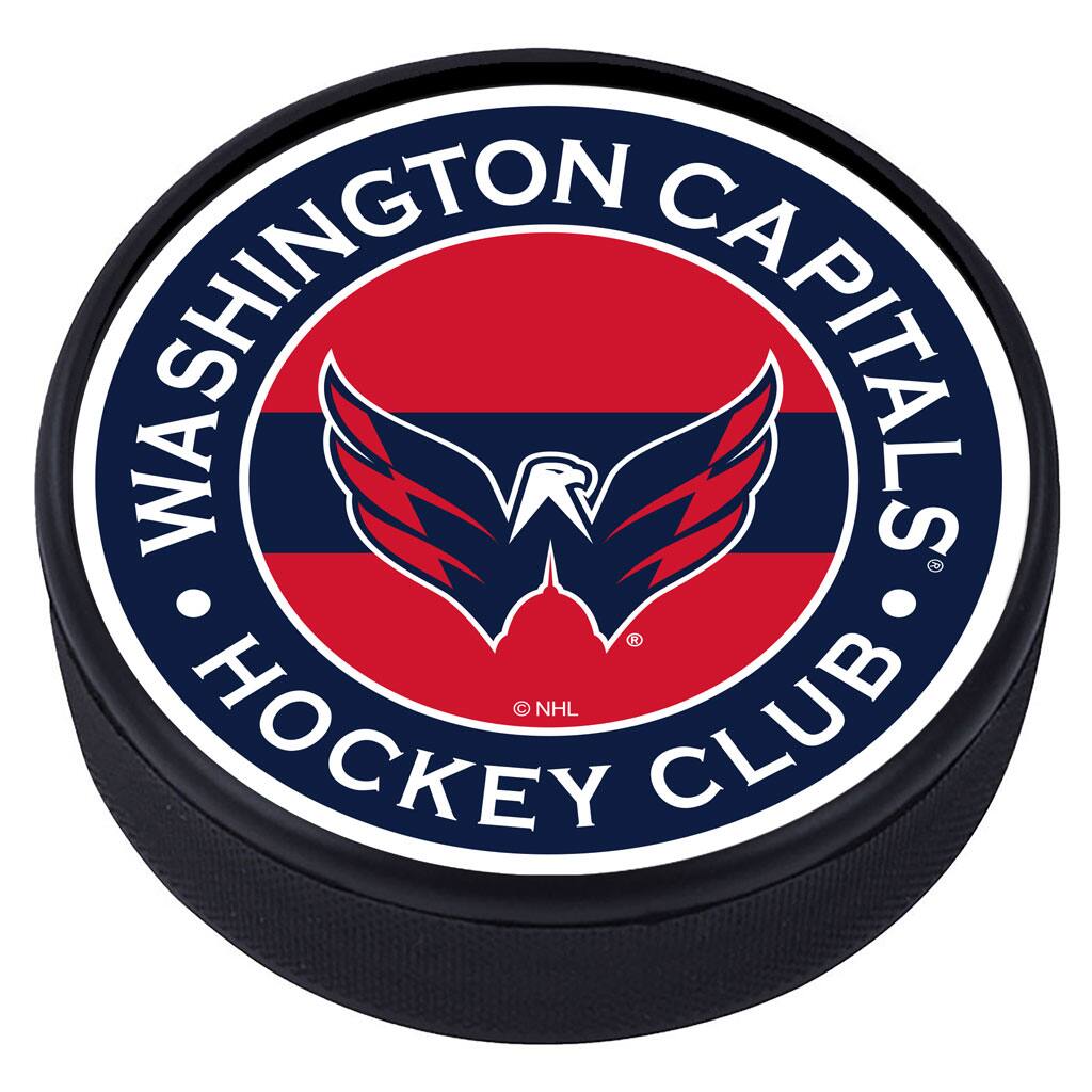 Mustang Drinkware - Washington Capitals Striped Hockey Puck - Multicolor