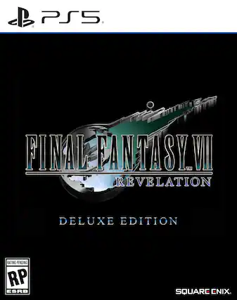 PS5
FINAL FANTASY VII REVELATION
DELUXE EDITION
RATING PENDING RP ESRB
SQUARE ENIX - RP (Rating Pending)