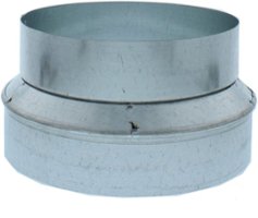 Zephyr - Duct 8 In. to 7 In. Round Reducer for Range Hood - Silver - Front_Zoom