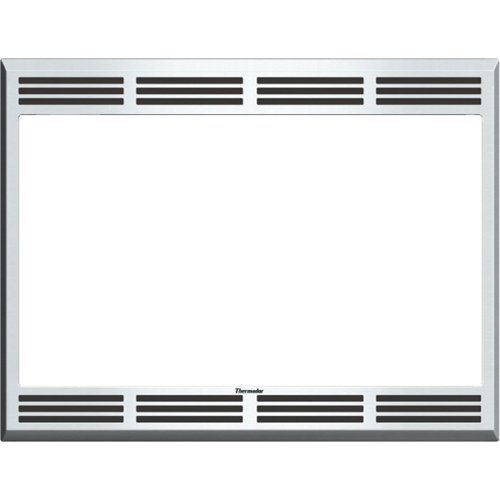 Front Zoom. 27" Built-in Trim Kit for Select Thermador Convection Microwaves - Stainless steel.