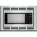 Front. Thermador - 2.1 Cu. Ft. Built-In Microwave - Stainless steel.