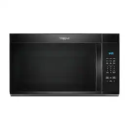 Whirlpool - 1.7 Cu. Ft. Over-the-Range Microwave with 1000-Watts Cooking Power - Black