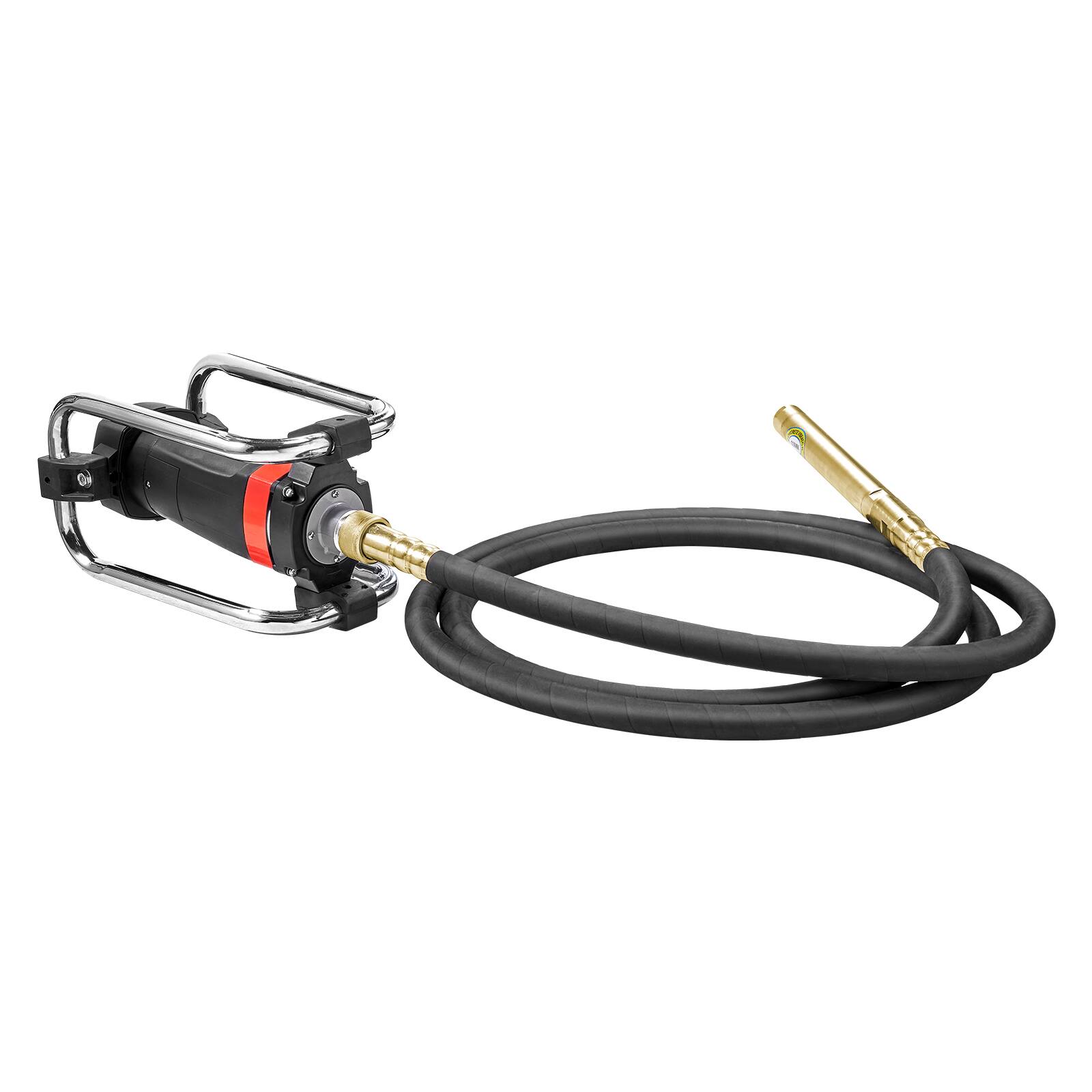 Alt View 5. VEVOR - Electric Concrete Vibrator, 1300W 16000 VPM, 2HP Copper Motor Handheld Concrete Vibrating Tool, Portable Pencil Cement - Black.