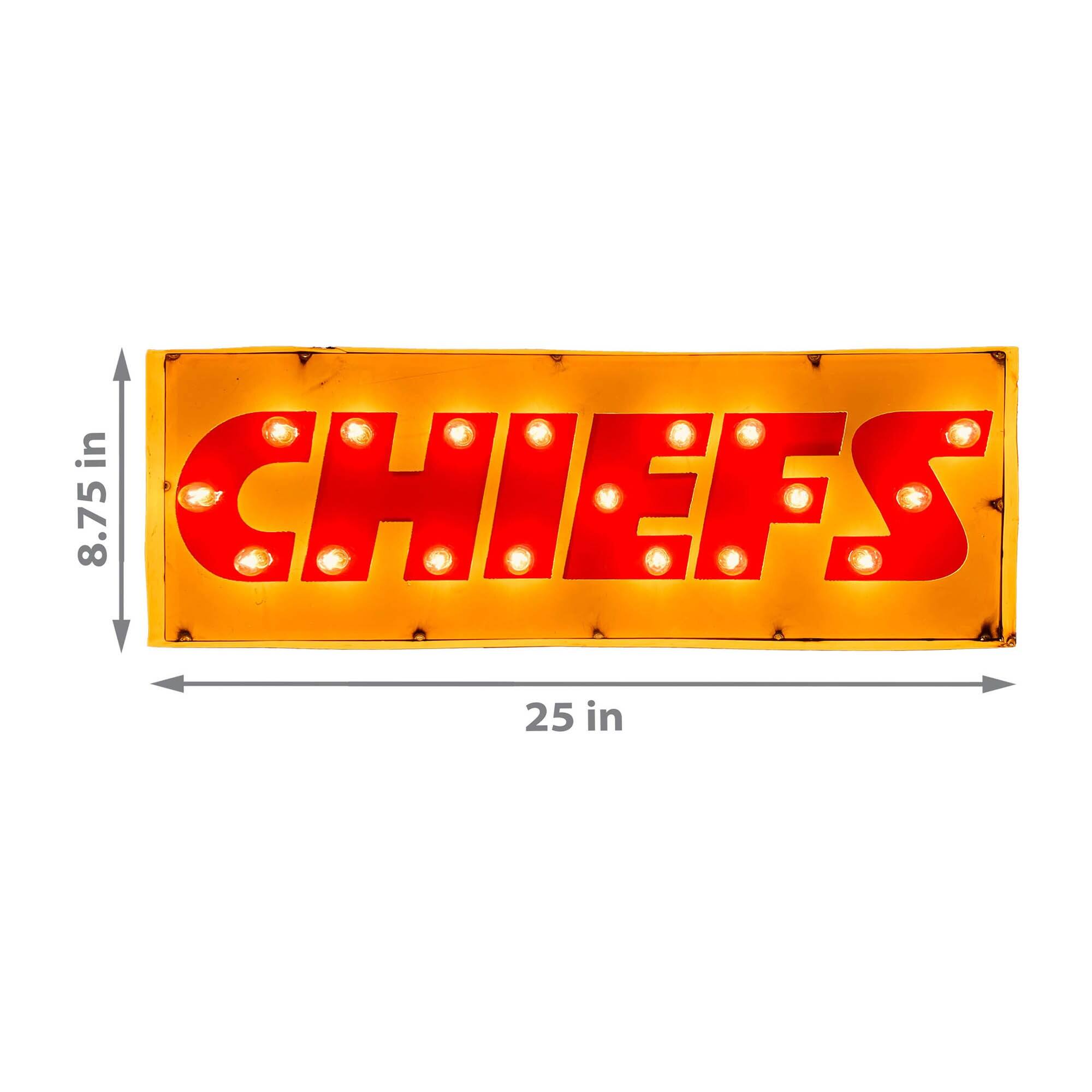 CHIEFS

25 in

8.75 in