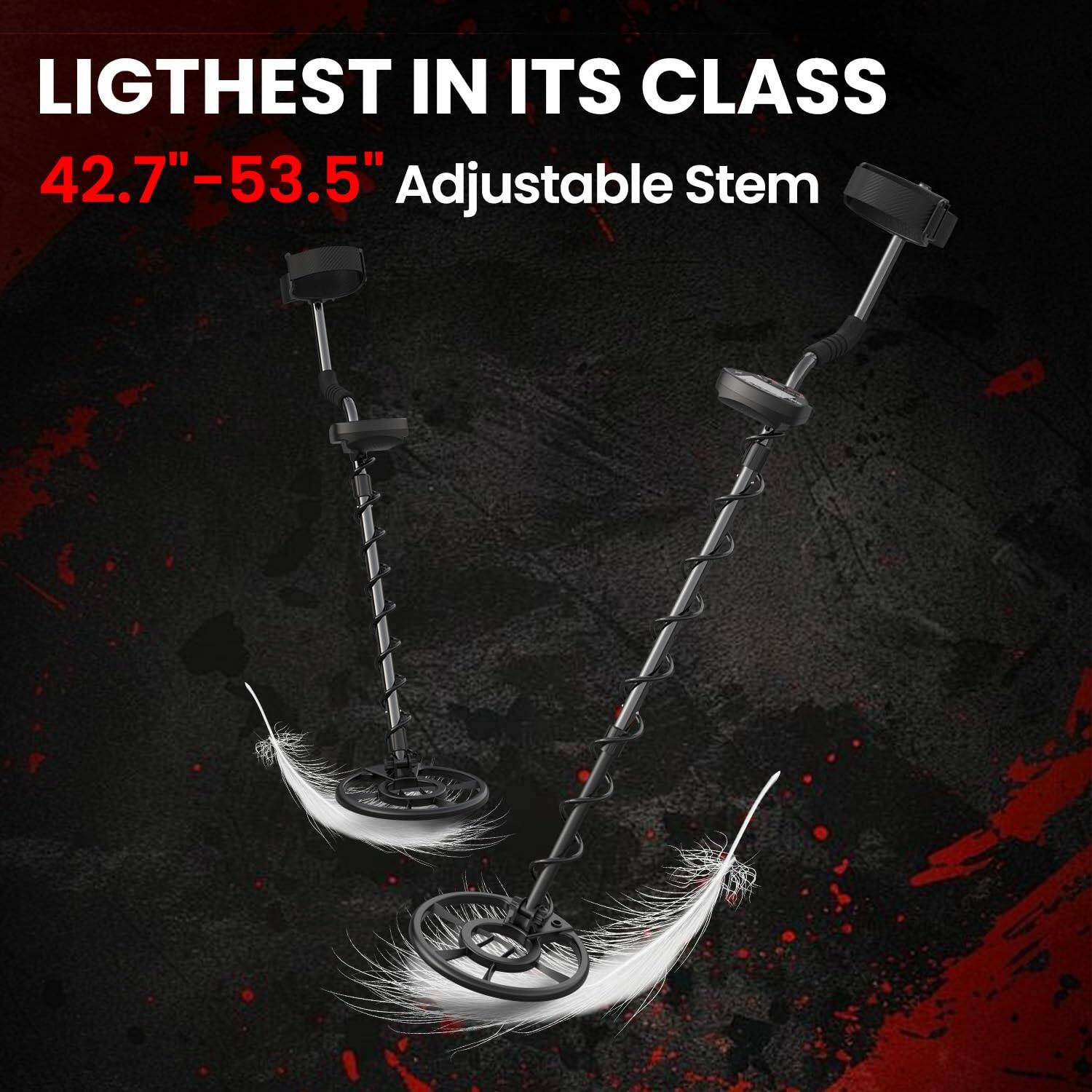 LIGHTEST IN ITS CLASS  
42.7"–53.5" Adjustable Stem