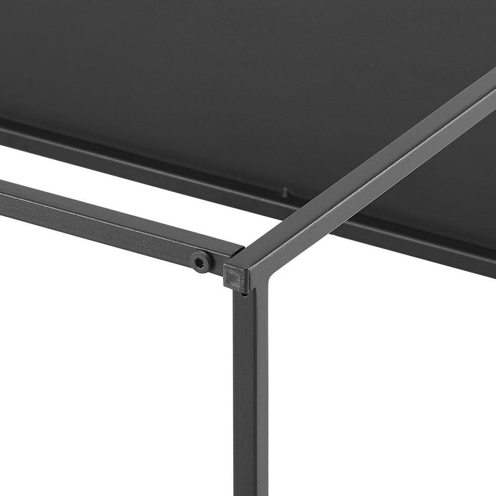 Back. Crosley Furniture - Braxton 3-Piece Coffee Table Set - Coffee Table & 2 End Tables - Matte Black.