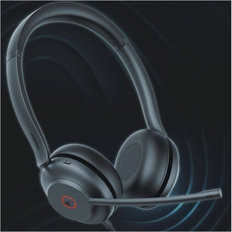 Alt View 1. Yealink - Yealink USB Wired Headset - Microsoft Teams Certification - Stereo - USB Type A, USB Type C - Wired - 32 Ohm - 20 Hz to - Red.