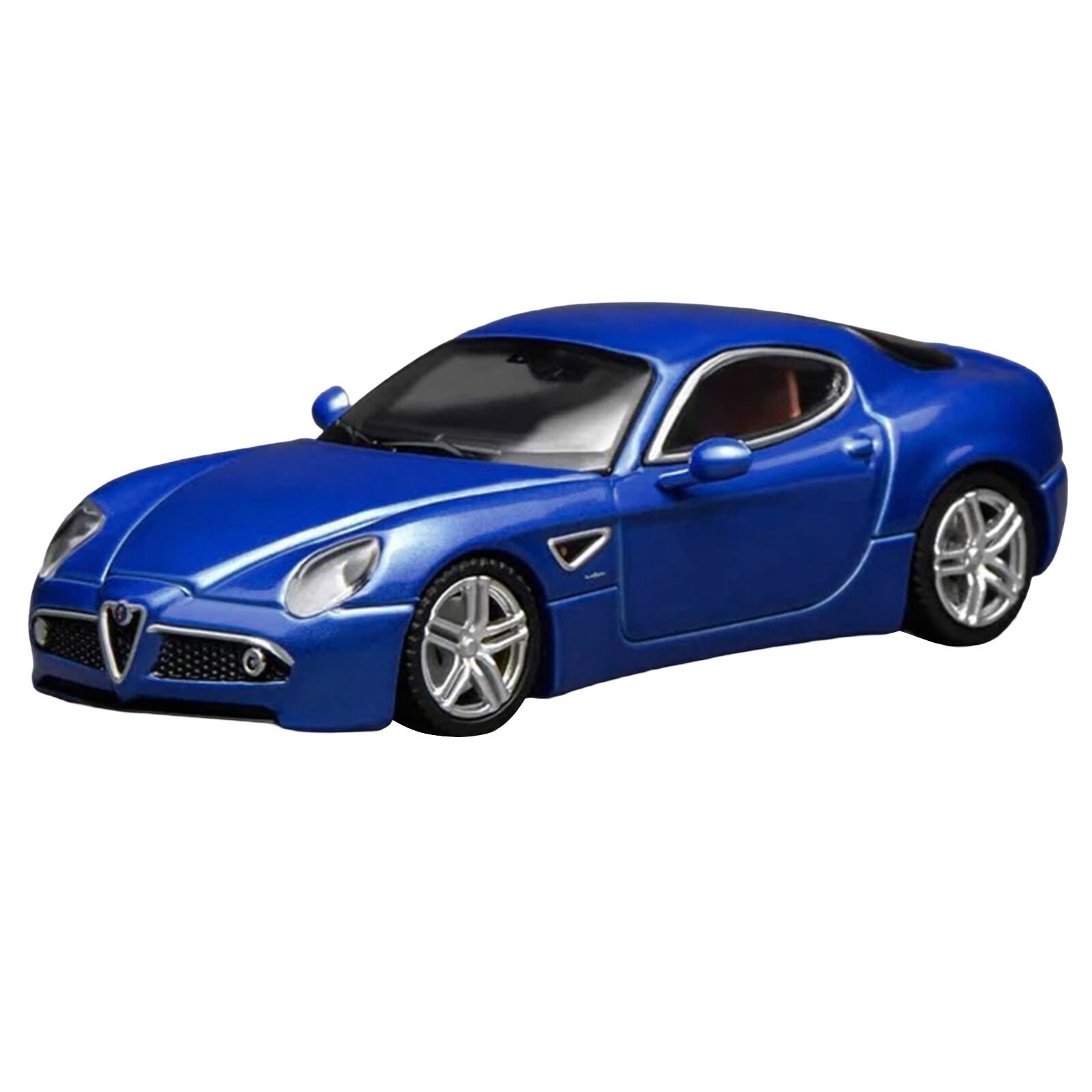 Alt View 3. MotorHelix - 2008 Alfa Romeo 8C Competizione Blue Metallic 1/64 Diecast Model Car by MotorHelix.