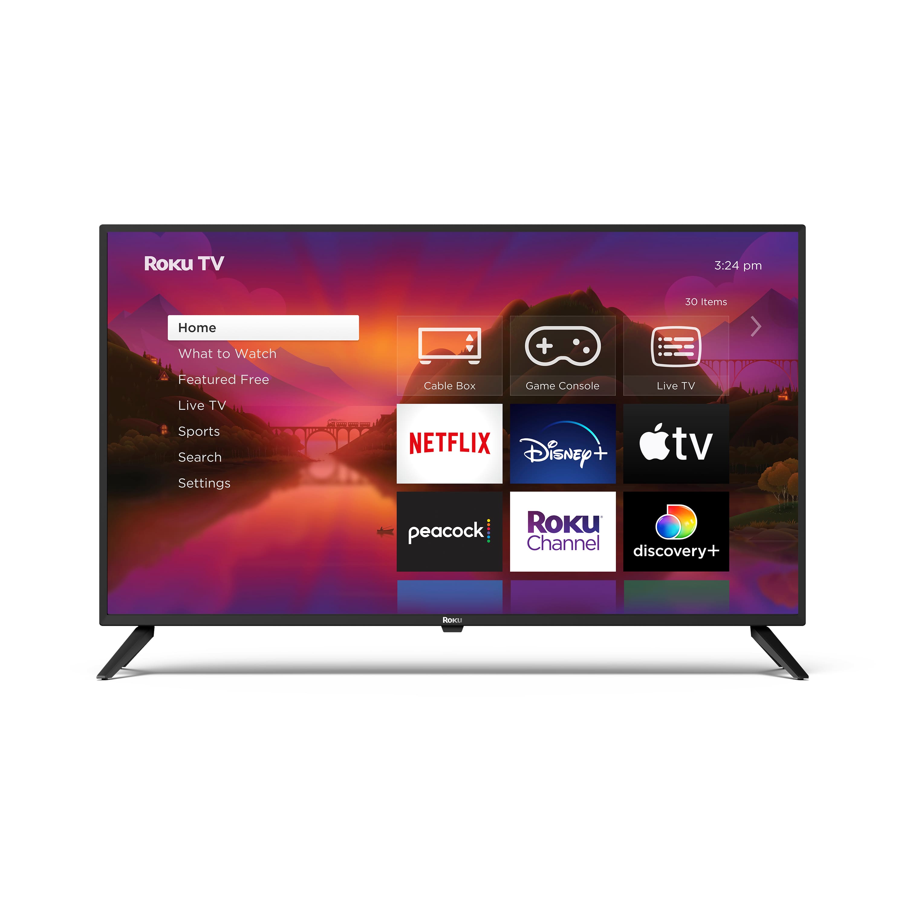 Front Zoom. Roku - 24" Class Select Series HD Smart RokuTV.