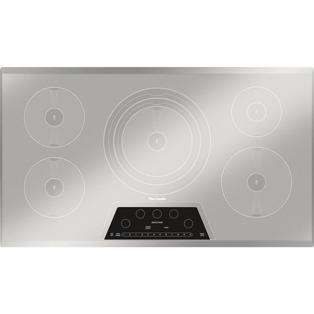 Best Buy Thermador MASTERPIECE SERIES 35.8" Electric Induction Cooktop Silver mirror CIT365KM