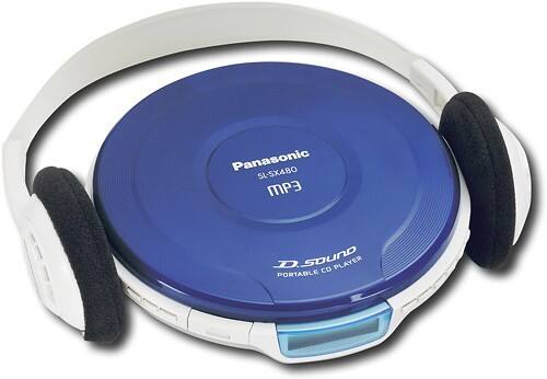 Angle Standard. Panasonic - Portable CD Player with MP3 Playback - Blue.