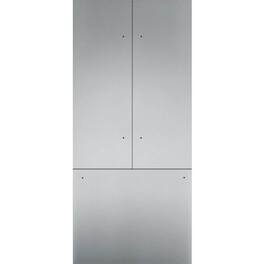 Thermador - Door Panel Kit for 36" French Door Bottom Freezer Refrigerators - Stainless Steel