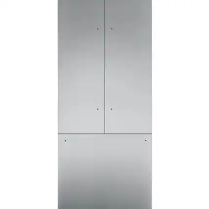 Front. Thermador - Door Panel Set for Thermador 36-Inch French Door Refrigerators - Stainless steel.