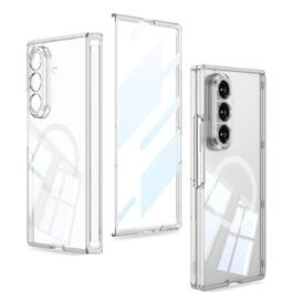 Dteck - Case for Samsung Galaxy Z Fold8 Ultra, Compatible with MagSafe, Hinge Protection with Built-in Screen Cover - Clear