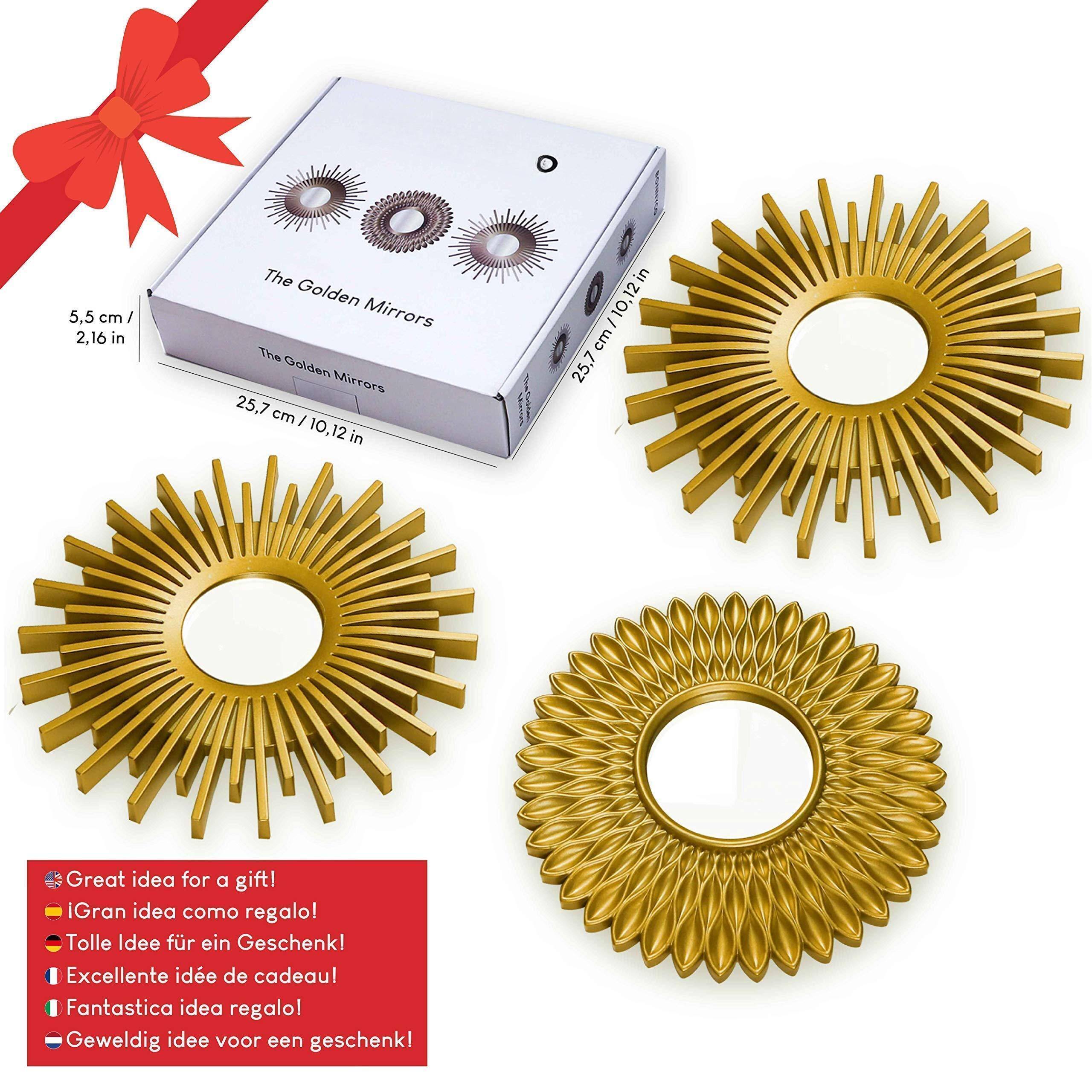 5.5 cm / 2.16 in  
25.7 cm / 10.12 in  

The Golden Mirrors  

Great idea for a gift!  
Gran idea como regalo!  
Tolle Idee für ein Geschenk!  
Excellente idée de cadeau!  
Fantastica idea regalo!  
Geweldig idee voor een geschenk!
