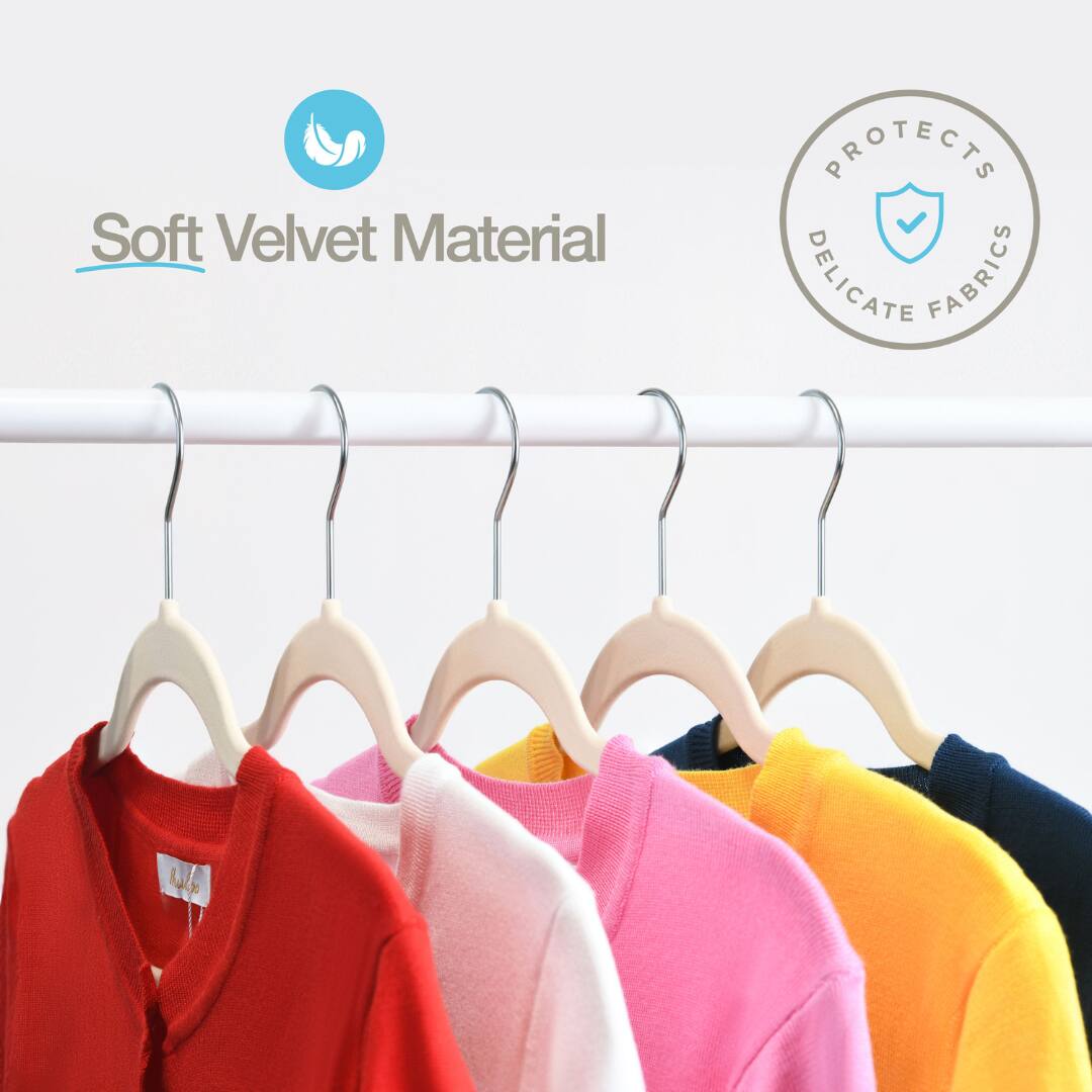 Soft Velvet Material  
PROTECTS DELICATE FABRICS