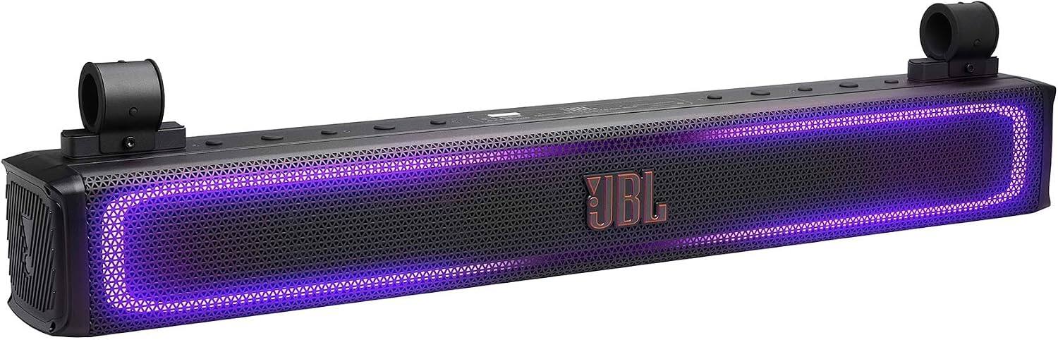 Front. JBL - JBL RALLYBAR-XL2 35" Bluetooth soundbar with 300Wrms Power Rating, with LED Lights, Black Color - Black.