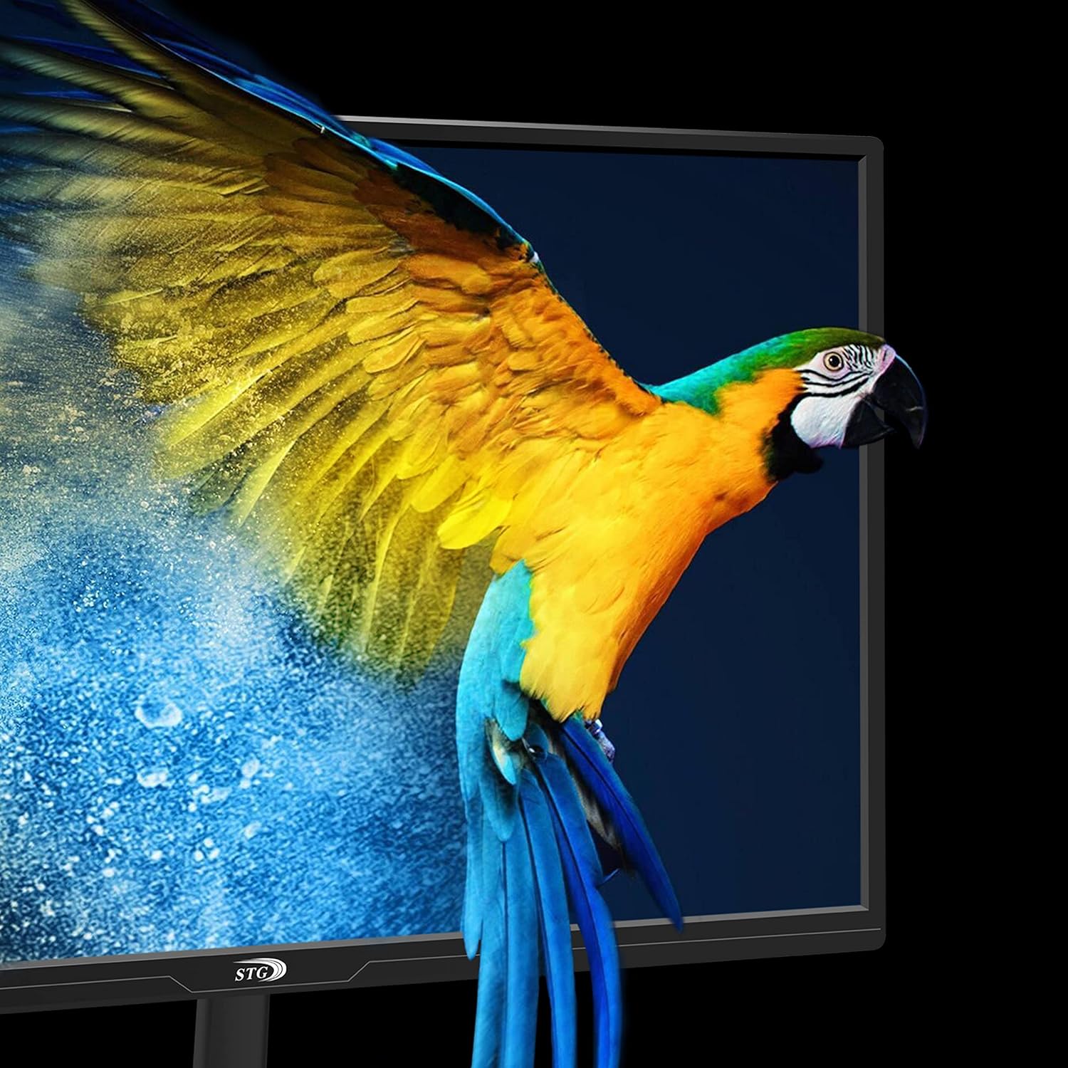 Angle. STGAubron - STGAubron 24 Inch Gaming Computer Monitor, FHD 1920 x 1080P LED Display, 99% sRGB, HDMI, VGA, Ergonomic Tilt Adjustment - Black.