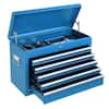 Front. Winado - 5-Drawer Tool Chest Metal Tool Storage Cabinet Tools Storage Cabinet Organizer with 5 Drawers & Locking System & Keys - Blue.