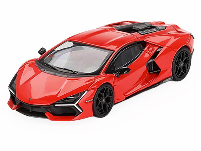 Alt View 4. True Scale Miniatures - Lamborghini Revuelto Arancio Dac Lucido Orange Limited Edition to 7680 pieces Worldwide 1/64 Model Car by Mini GT.
