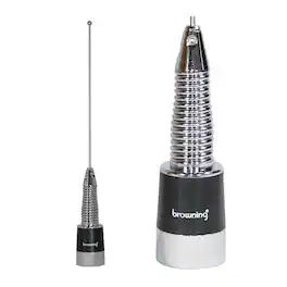 Browning - 200-Watt 450-470 MHz 3-dBd-Gain UHF Antenna with Spring and NMO Mounting BR-176-S - Stainless Steel
