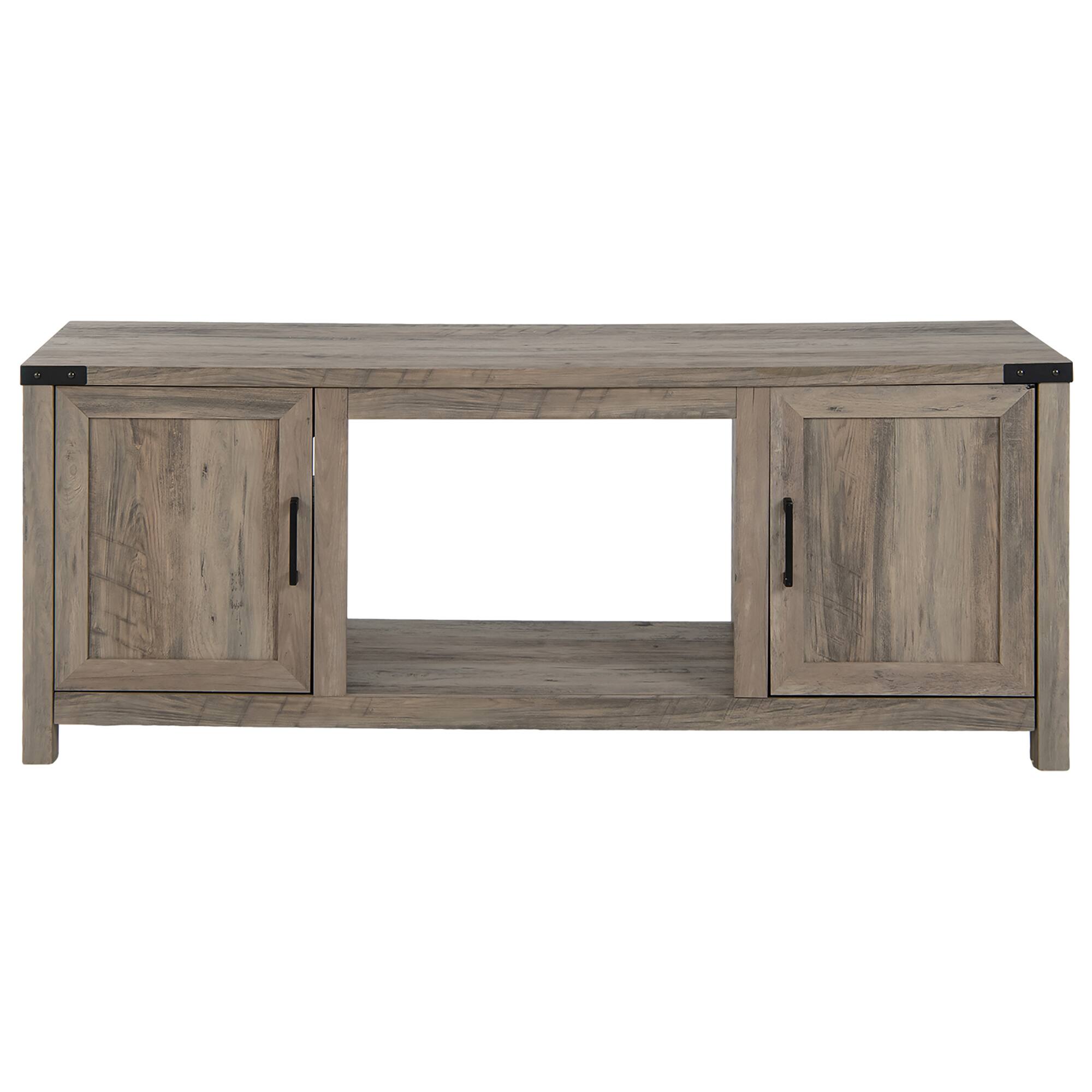 Alt View 9. Costway - Costway 62" Farmhouse TV Stand Entertainment Center for TVs up to 70 Inches - Natural.