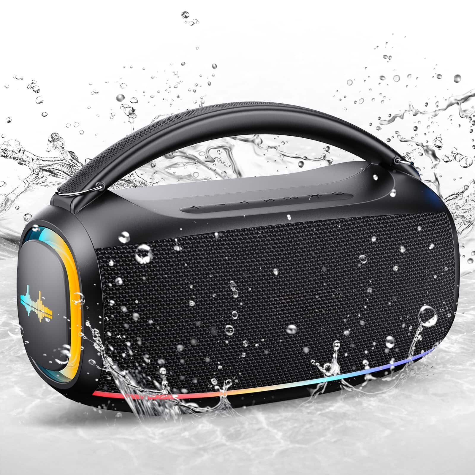 Dazzed Corner - Portable Bluetooth Wireless,Portable Speaker with TWS - Black