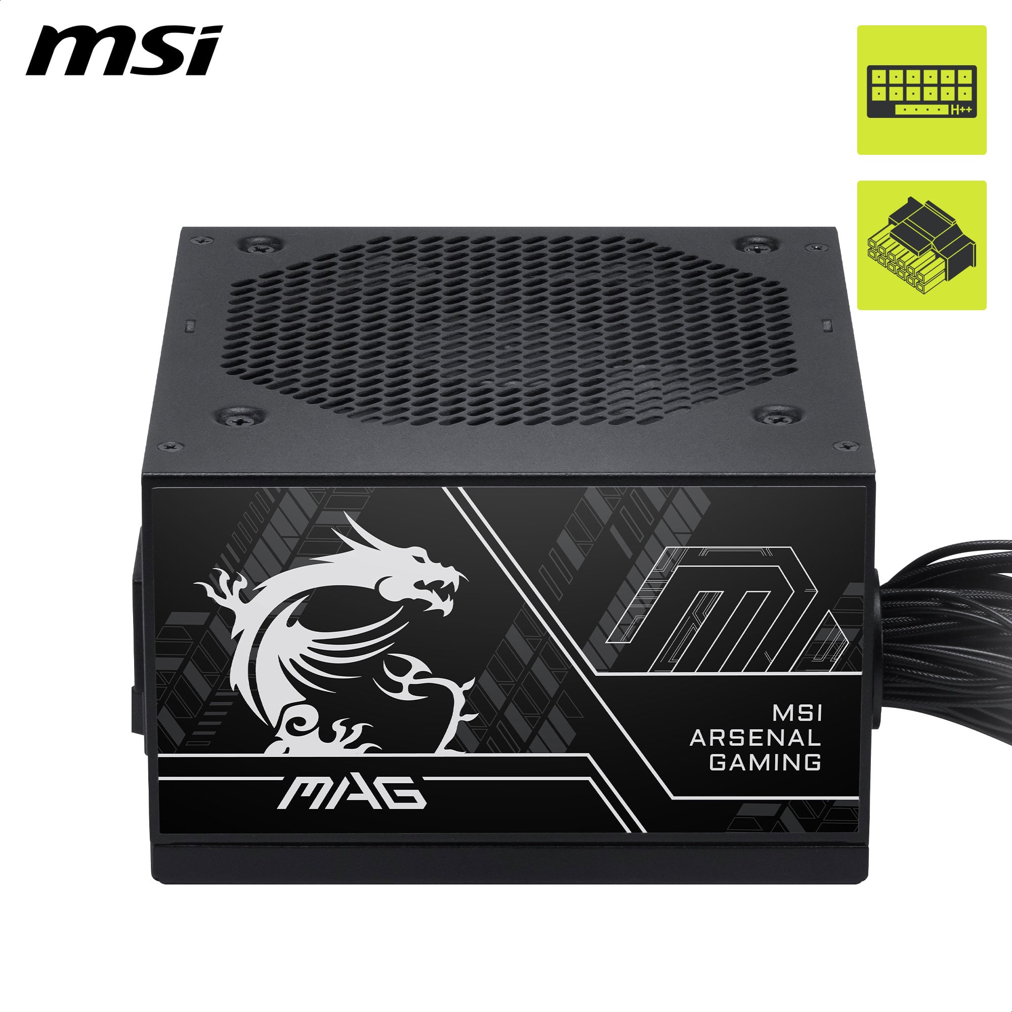 MSI MAG A650BN PCIE5 III 650W 80 PLUS Bronze Non Modular ATX 3.1