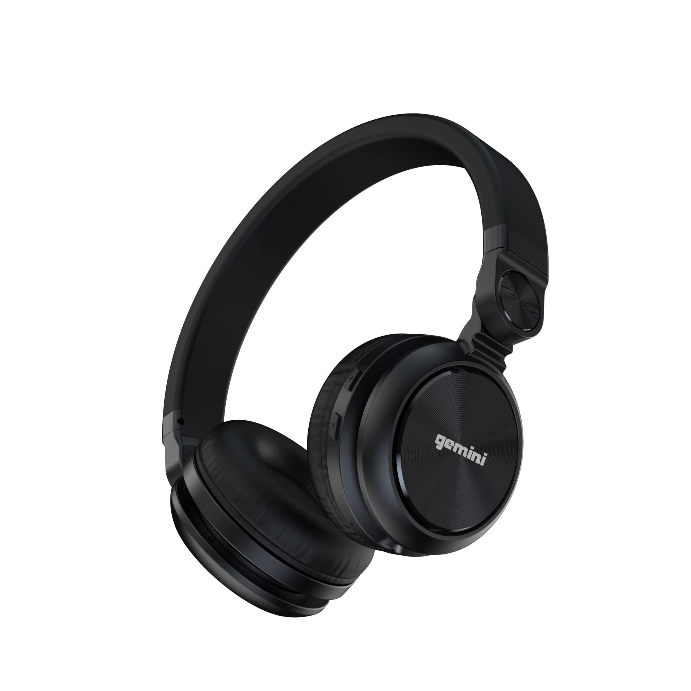 Gemini - GBTX-200 wireless Bluetooth 5.4 headphones with ENC mic for calls, 40mm drivers and 3.5mm AUX input - Black