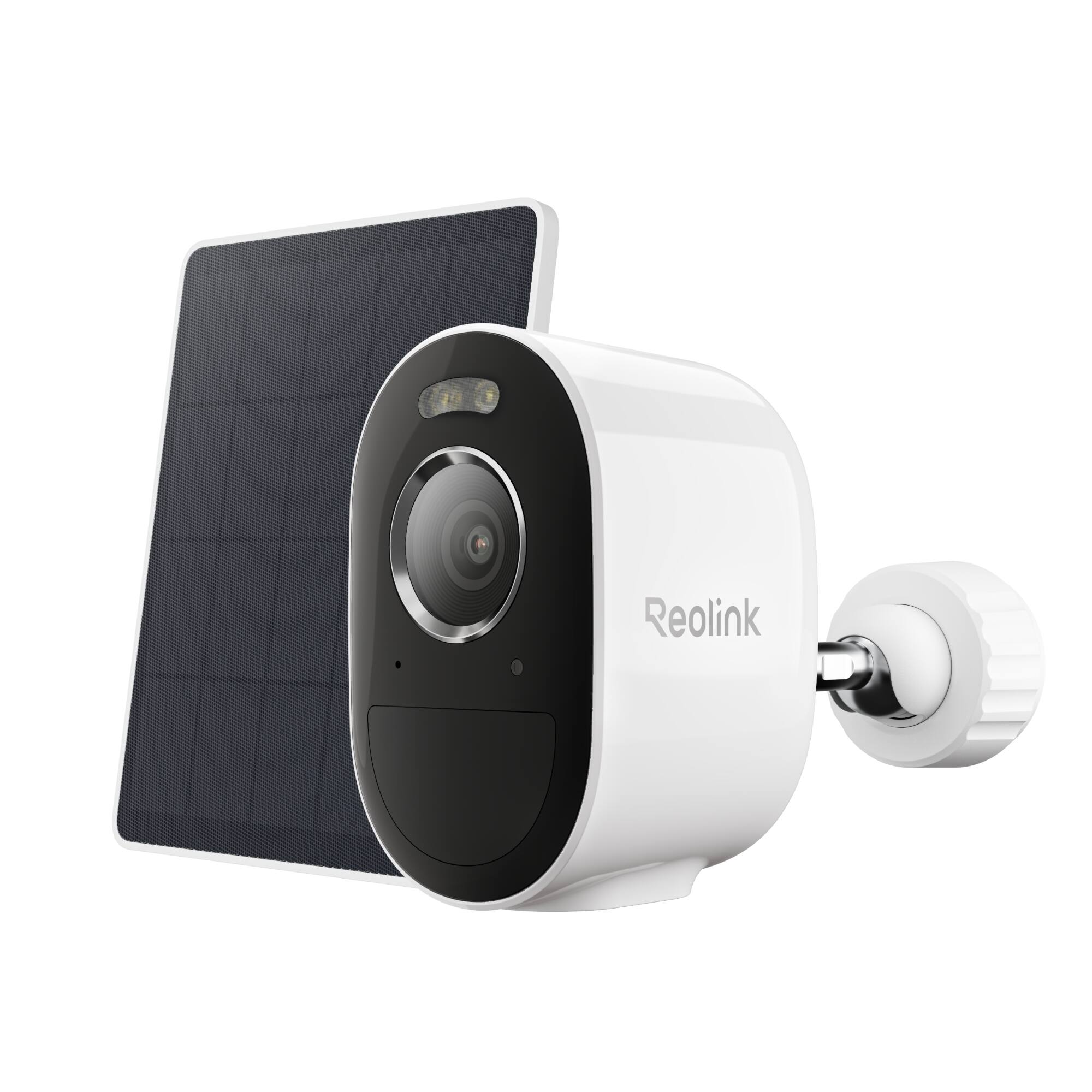 Front. Reolink - Argus 3 Pro with Solar Panel Lite 2K+ 5MP Super HD Wireless Camera with Smart Detection Color Night Vision Two-way Audio - White.