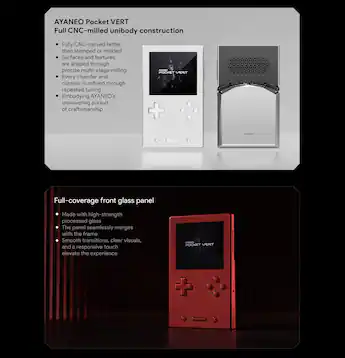 Pocket VERT Handheld Gaming Console – 12GB RAM, 256GB Storage Pocket VERT Handheld Gaming Console – 12GB RAM, 256GB Storage