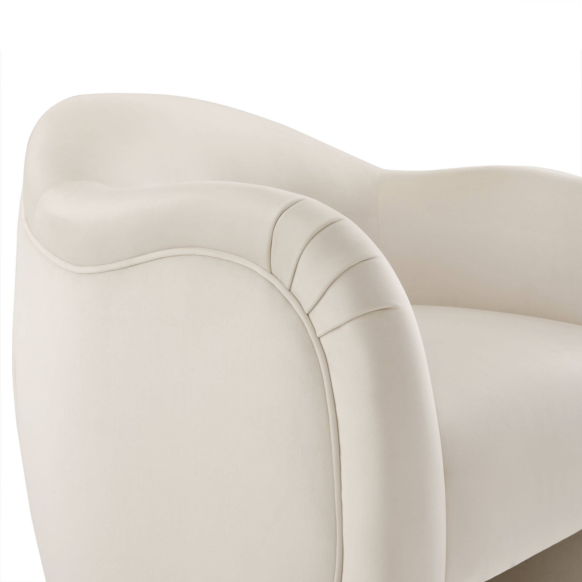 Alt View 5. Modway - Compose Performance Velvet Accent Chair by Modway - Alabaster.